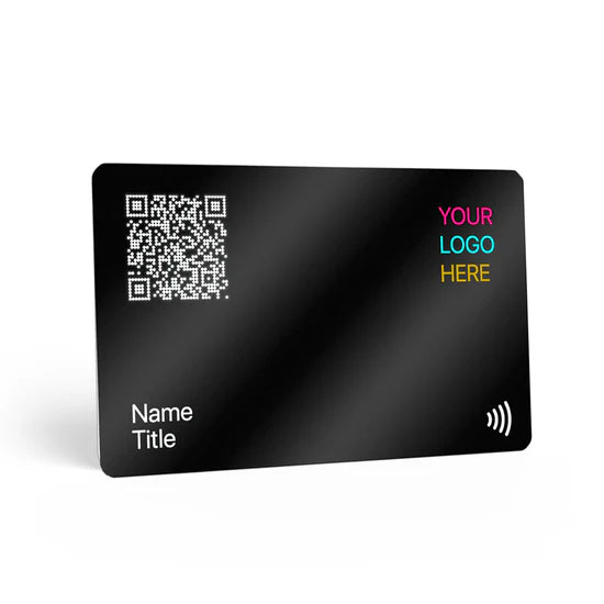 Black PVC | Color print | Digital Business Card