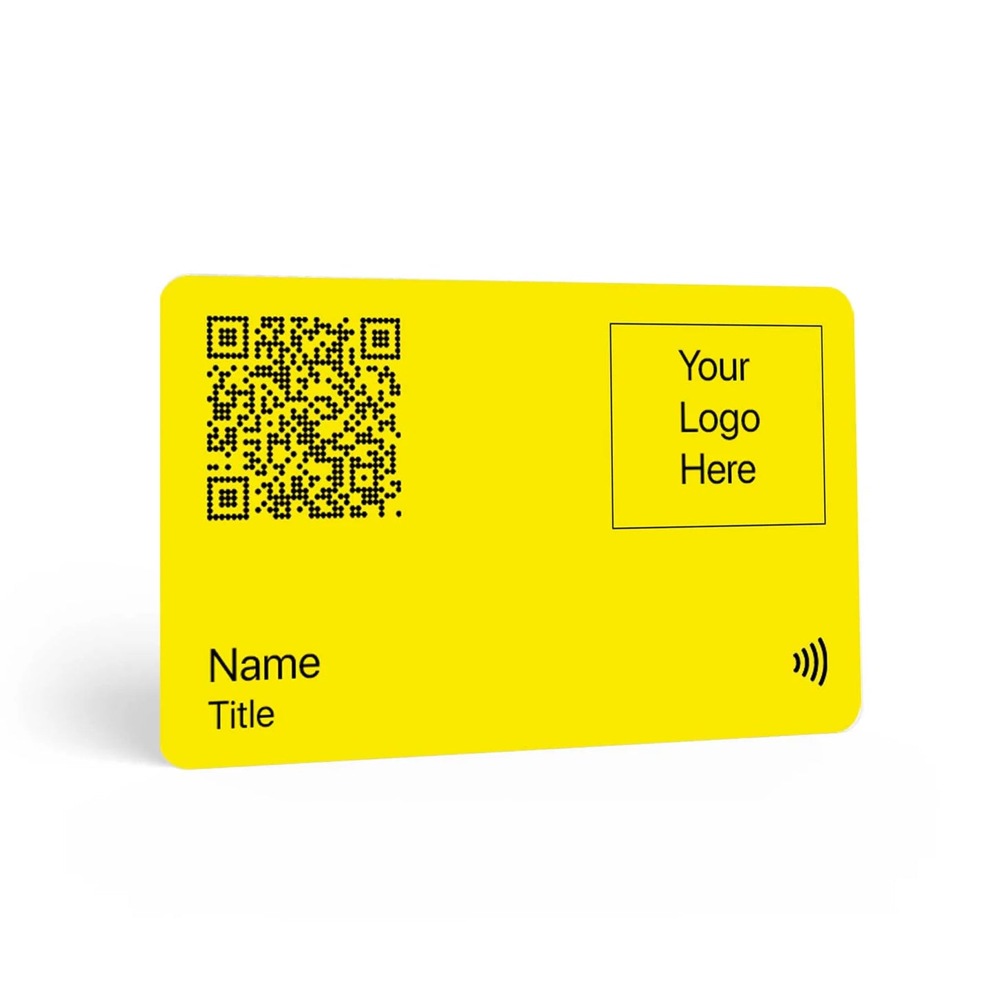 Digital Business Card | Yellow PVC | Colour Print