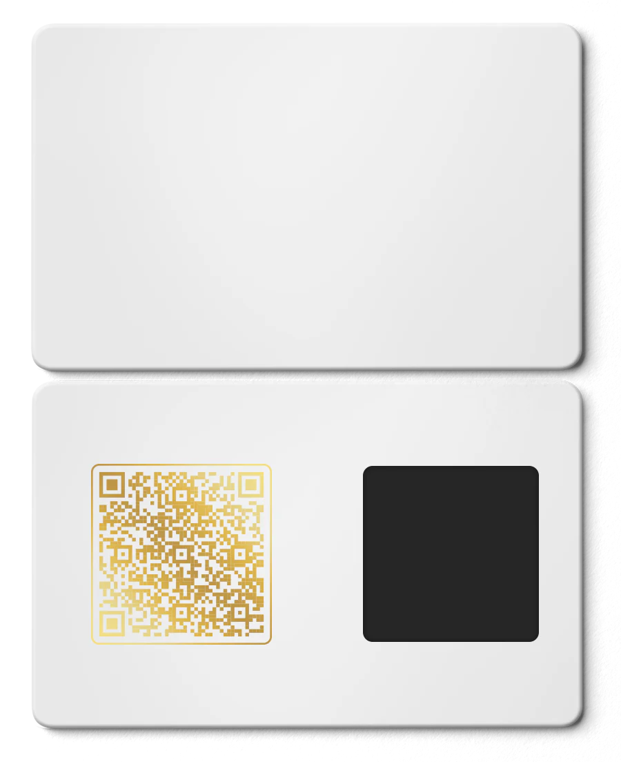 White Metal BUSINESS CARDS
