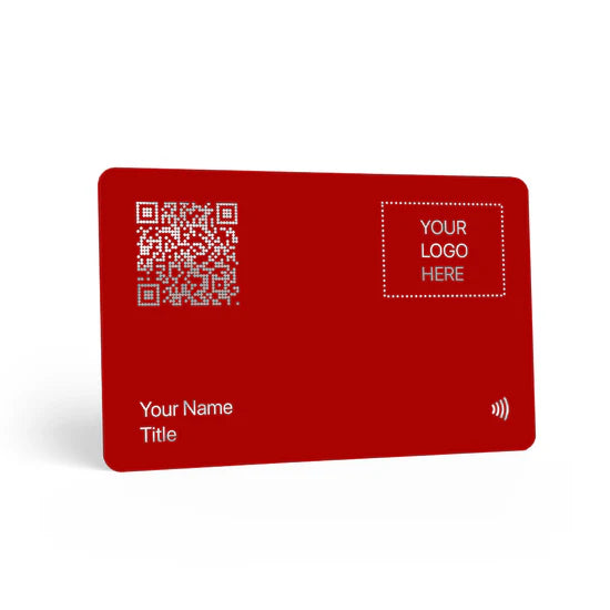 Red Digital Business Card PVC