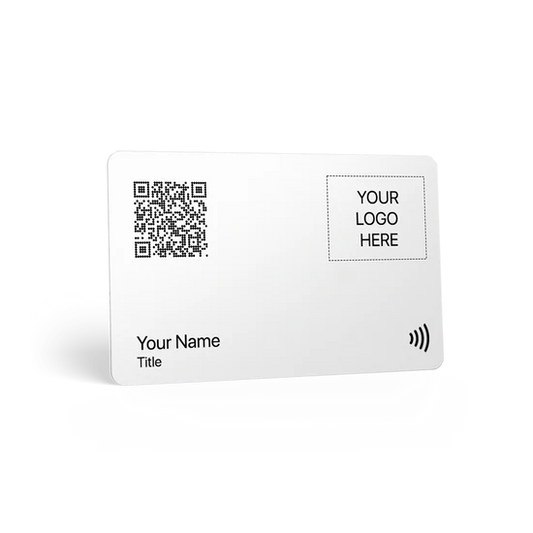 Digital Business Card | White | NFC & QR Code
