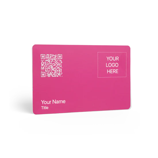 Pink Digital Business Card | PVC Card