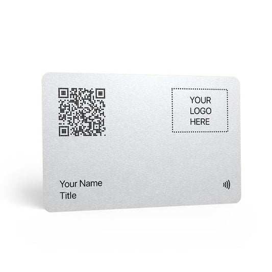 Silver PVC | Digital Business Card